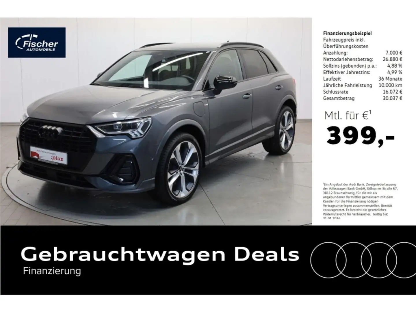 Audi Q3 Sportback 45 TFSI e S line Grau - 1