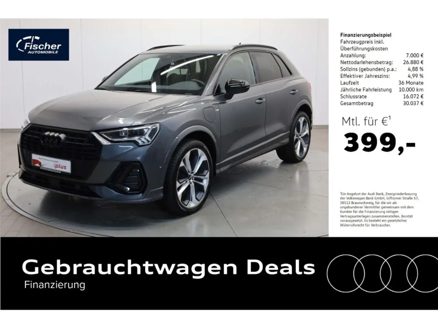 Audi Q3 Sportback 45 TFSI e S line Grau - 1