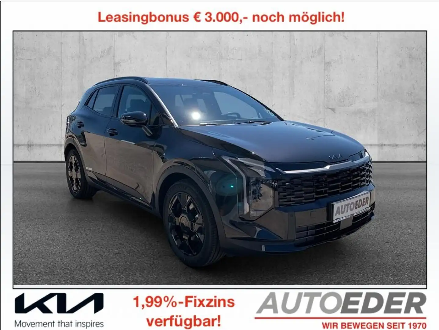 Kia Sportage 1,6 TGDI Black Edition Schwarz - 1