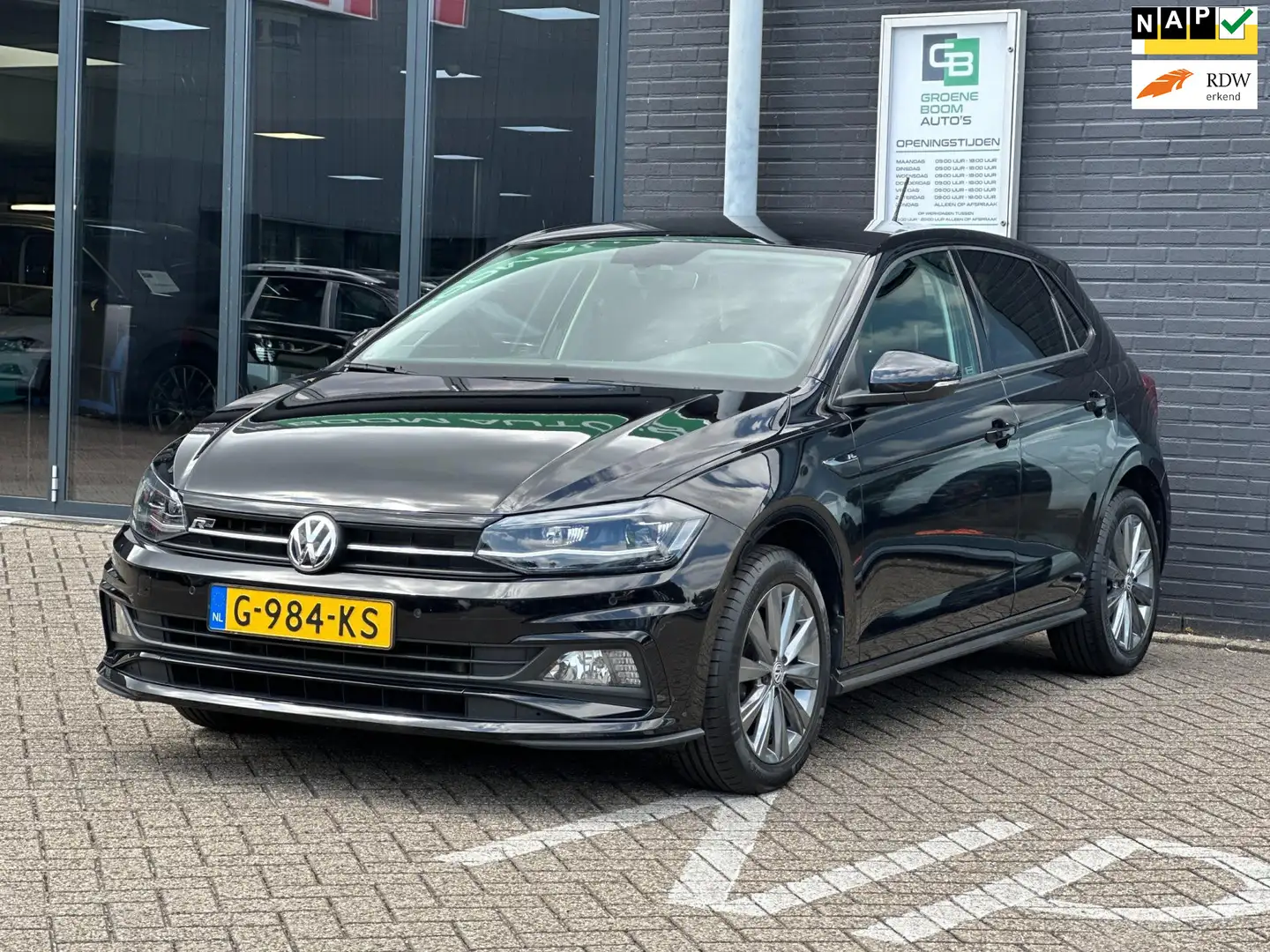 Volkswagen Polo 1.0 TSI Comfortline Business/LED/DIGTAALKLOK/APP-C Schwarz - 1