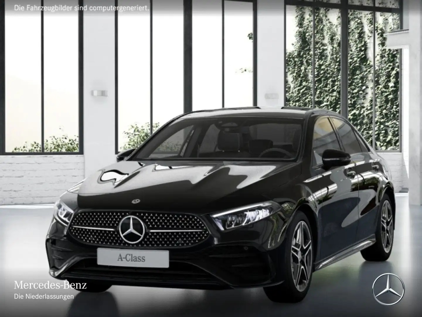 Mercedes-Benz A 200 Lim AMG+NIGHT+PANO+AHK+LED+STHZG+KAMERA+TOTW Schwarz - 2