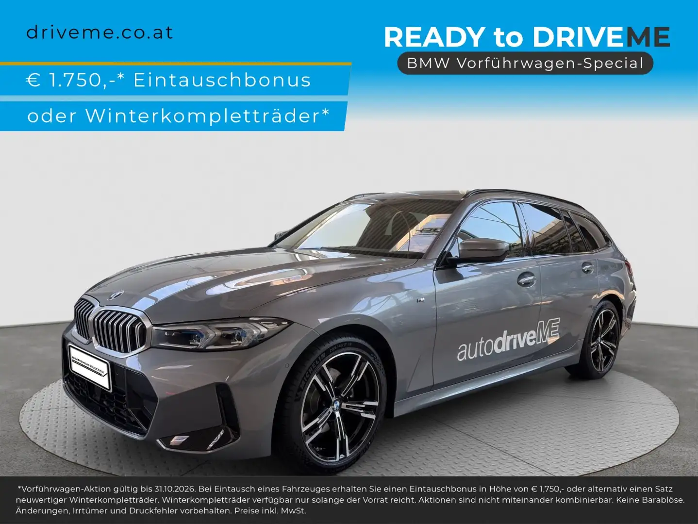 BMW 320 d xDrive Touring M-Sport Grau - 1