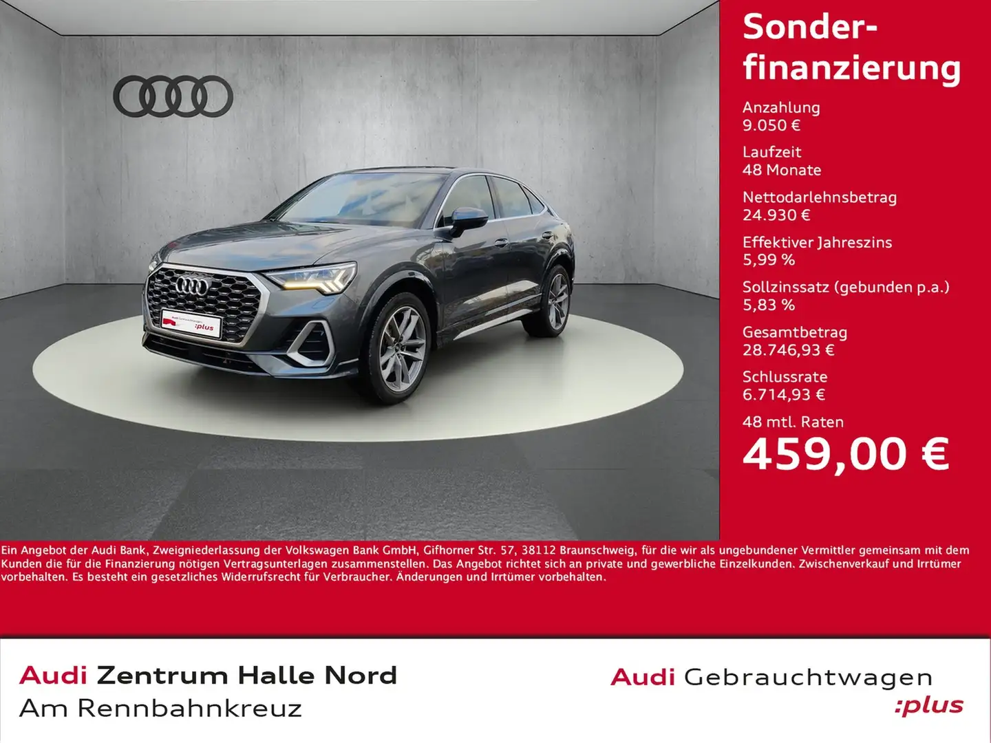 Audi Q3 Sportback S line 40 TDI quattro S tronic Grigio - 1