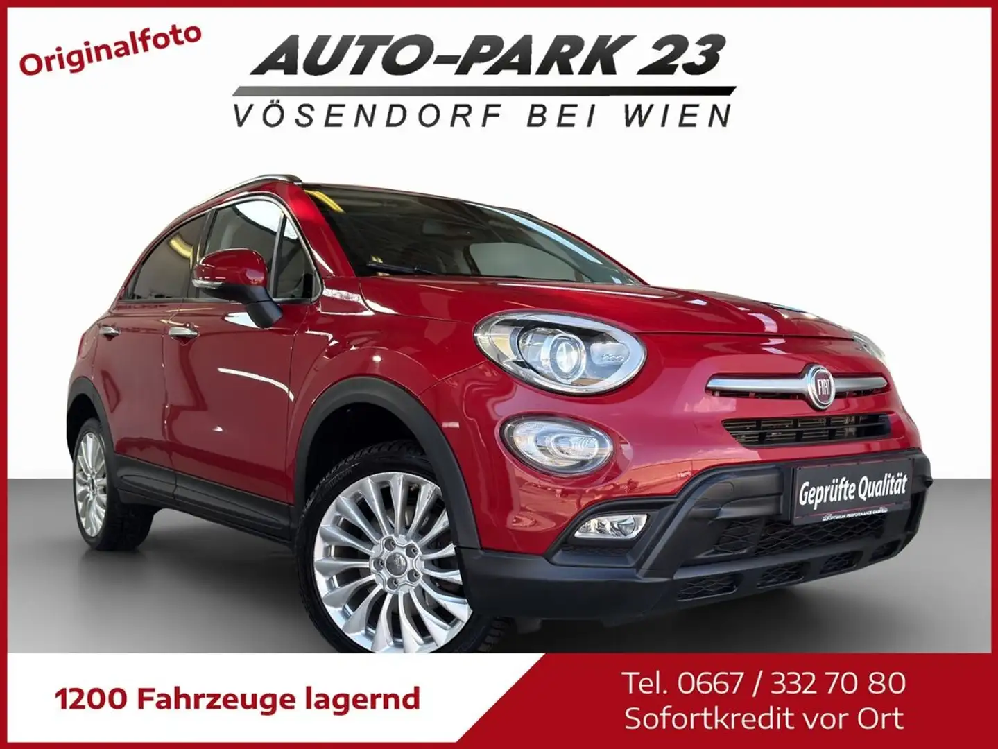 Fiat 500X 500X 2,0 D ALLRAD Cross Aut.*NAVI*GARANTIE*MOD2016 Rot - 1