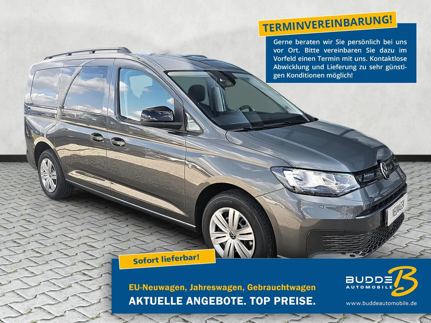Volkswagen Caddy 1.5 TSI DSG 7-Si. AHK Kamera AppConn Сірий - 1