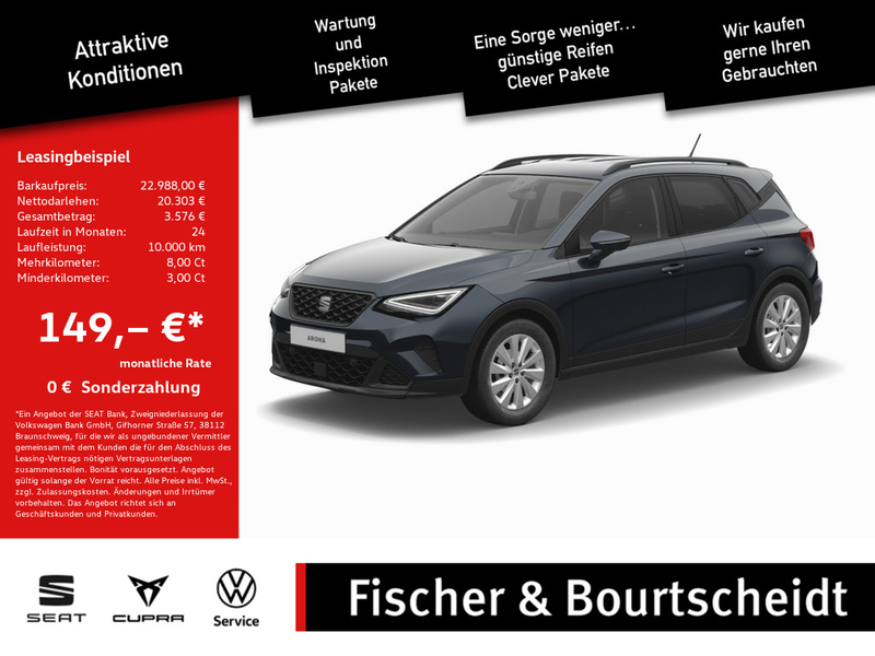 SEAT Arona 1.0 TSI Style SHZ NAVI ACC FACEL. LED