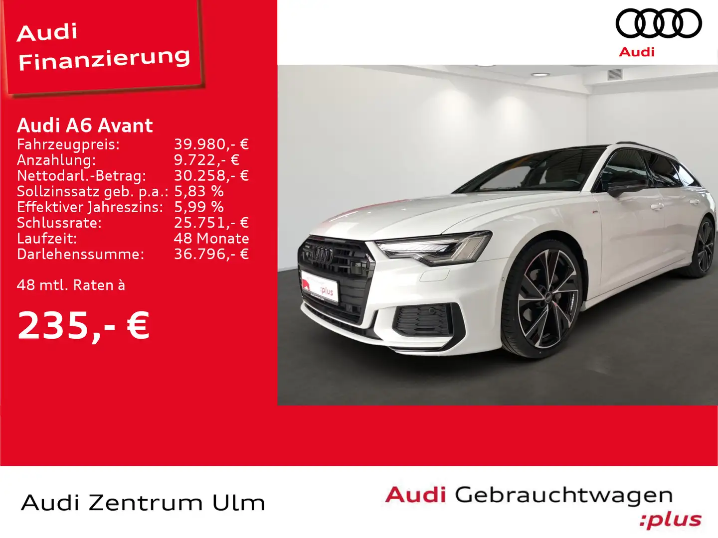 Audi A6 sport 40 TDI quattro S tronic BUSINESS Bianco - 1