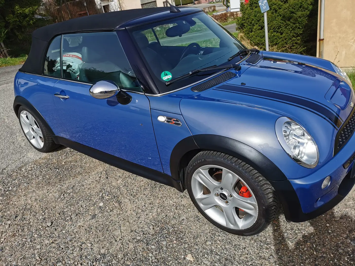MINI Cooper S Cabrio im Top Zustand +17" Original MINI Alufelgen Синій - 1