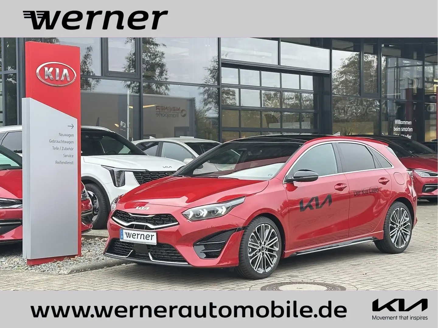 Kia Ceed 1.5 T GT-Line DCT TEC LEDER GD 18Z SPORTABG Rouge - 1