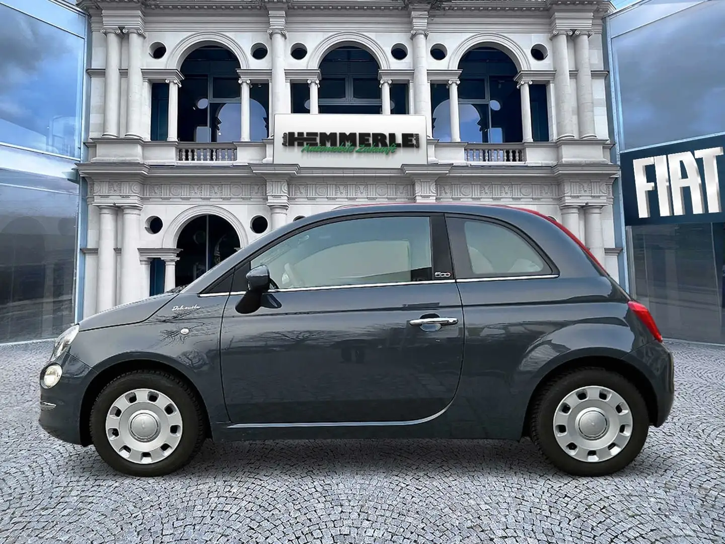 Fiat 500 C DolceVita*TÜV*8-Fachbereift*Navi*Klimaauto* Grau - 2