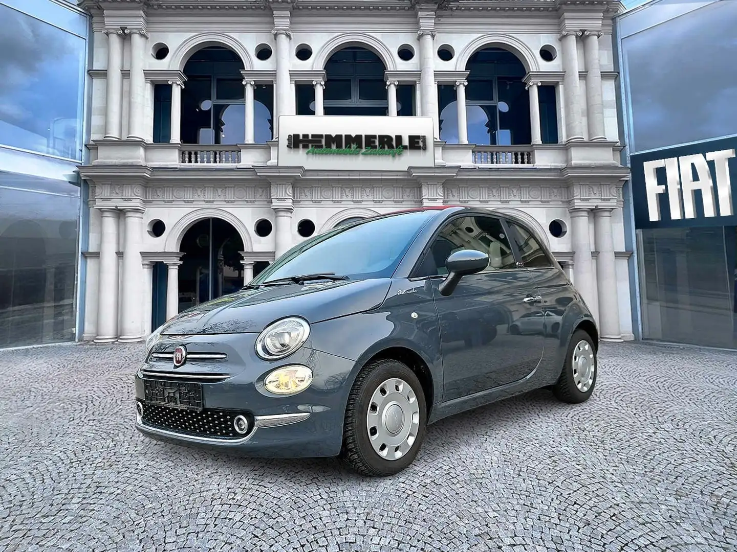 Fiat 500 C DolceVita*TÜV*8-Fachbereift*Navi*Klimaauto* Grau - 1