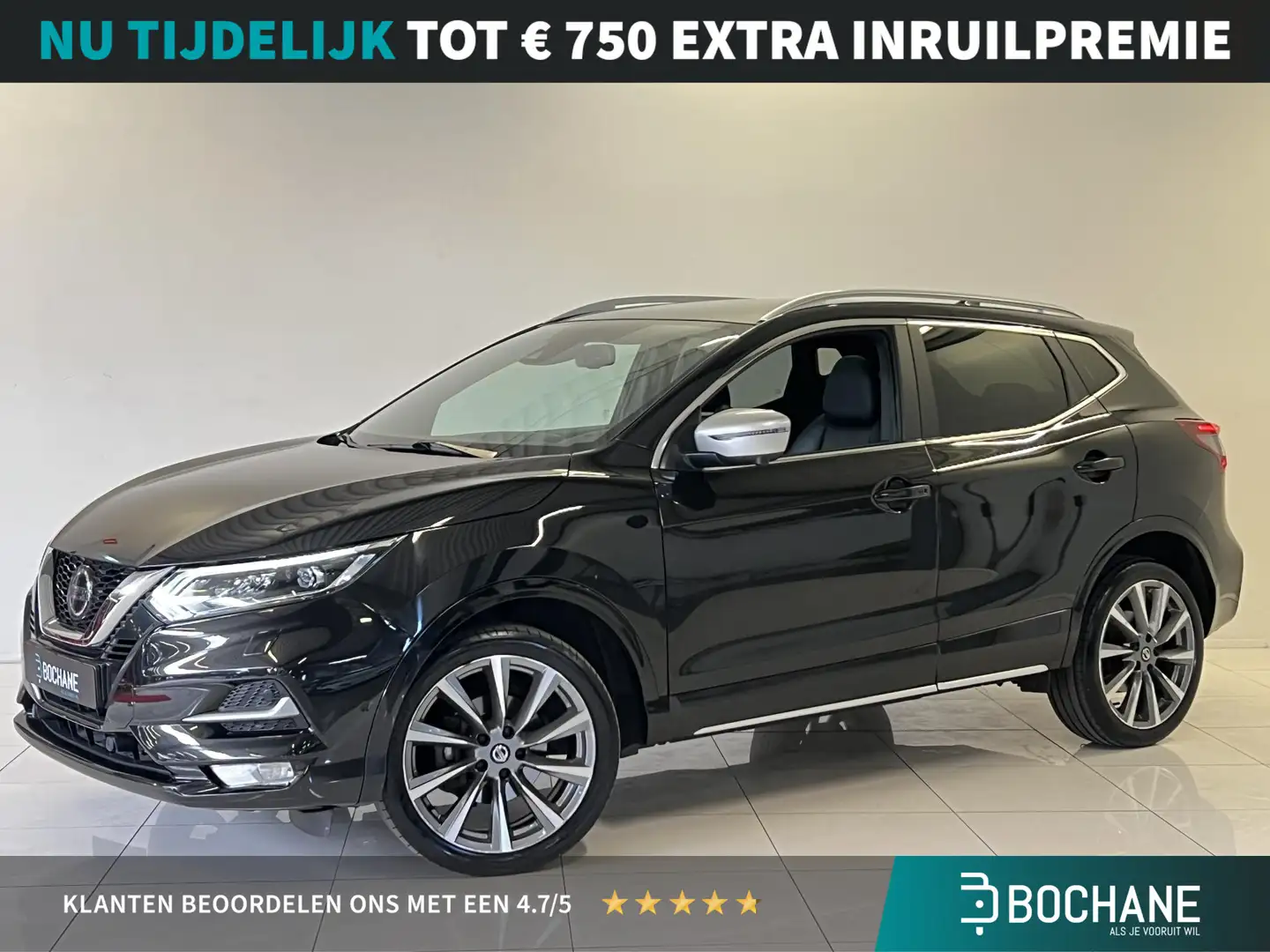 Nissan Qashqai 1.3 DIG-T Tekna + | Panoramadak | 360º Camera | Tr Zwart - 1