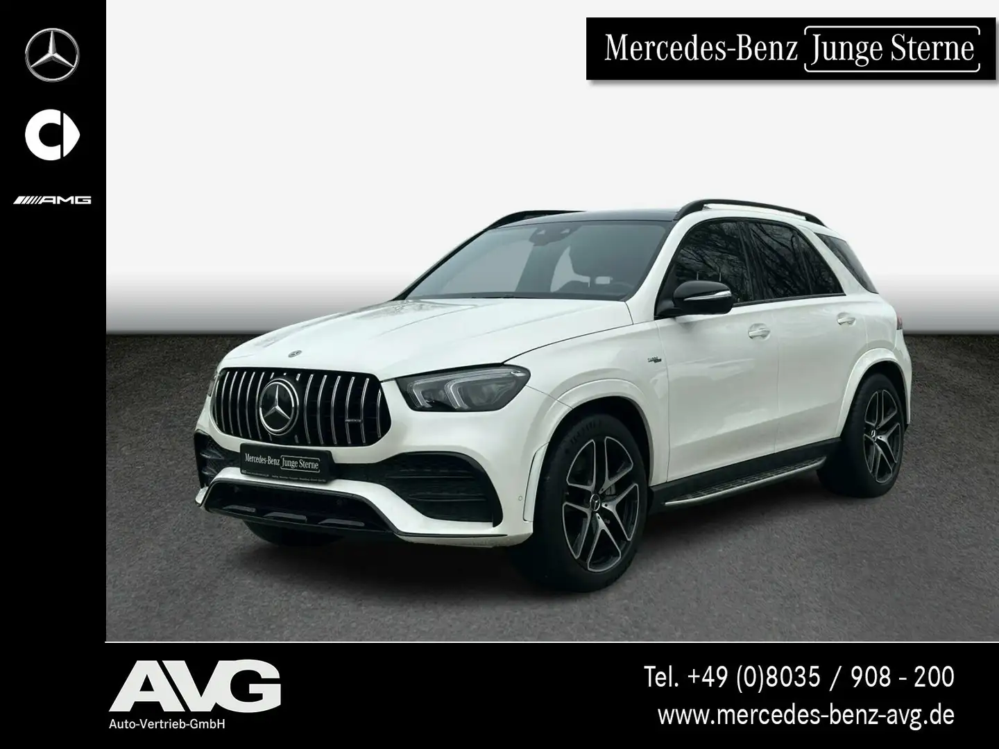 Mercedes-Benz GLE 53 AMG AMG GLE 53 4M Pano Burm HUD 21" Distr Night 360° Weiß - 1