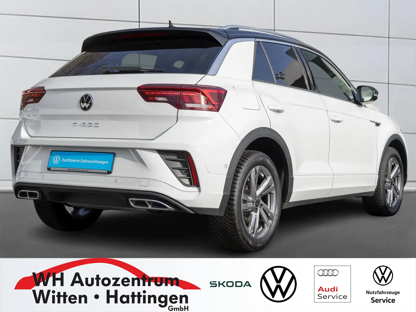 Volkswagen T-Roc 1.5 TSI DSG R-Line NAVI AHK REARVIEW GJ-REIFEN ... Bianco - 2