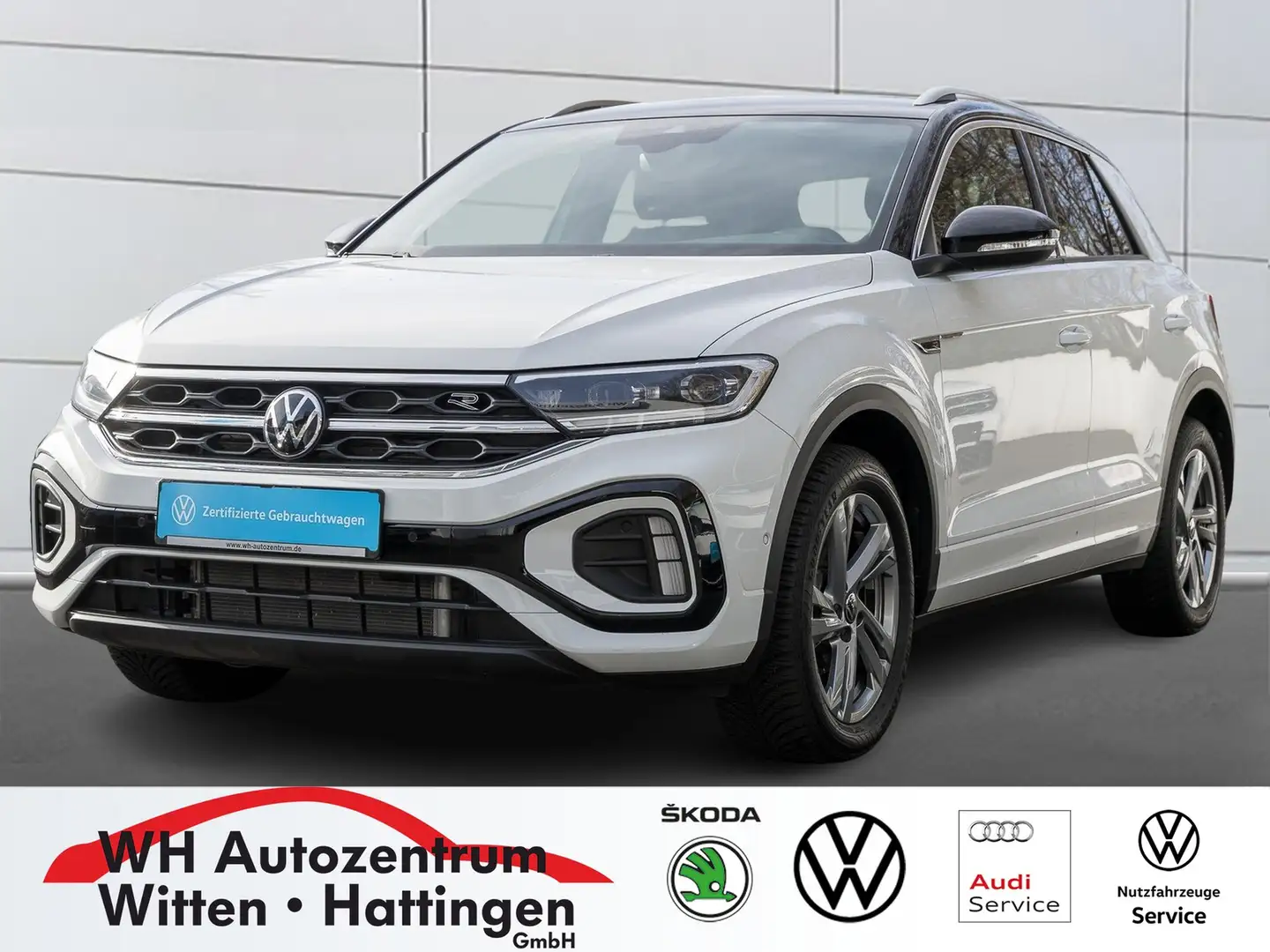 Volkswagen T-Roc 1.5 TSI DSG R-Line NAVI AHK REARVIEW GJ-REIFEN ... Bianco - 1