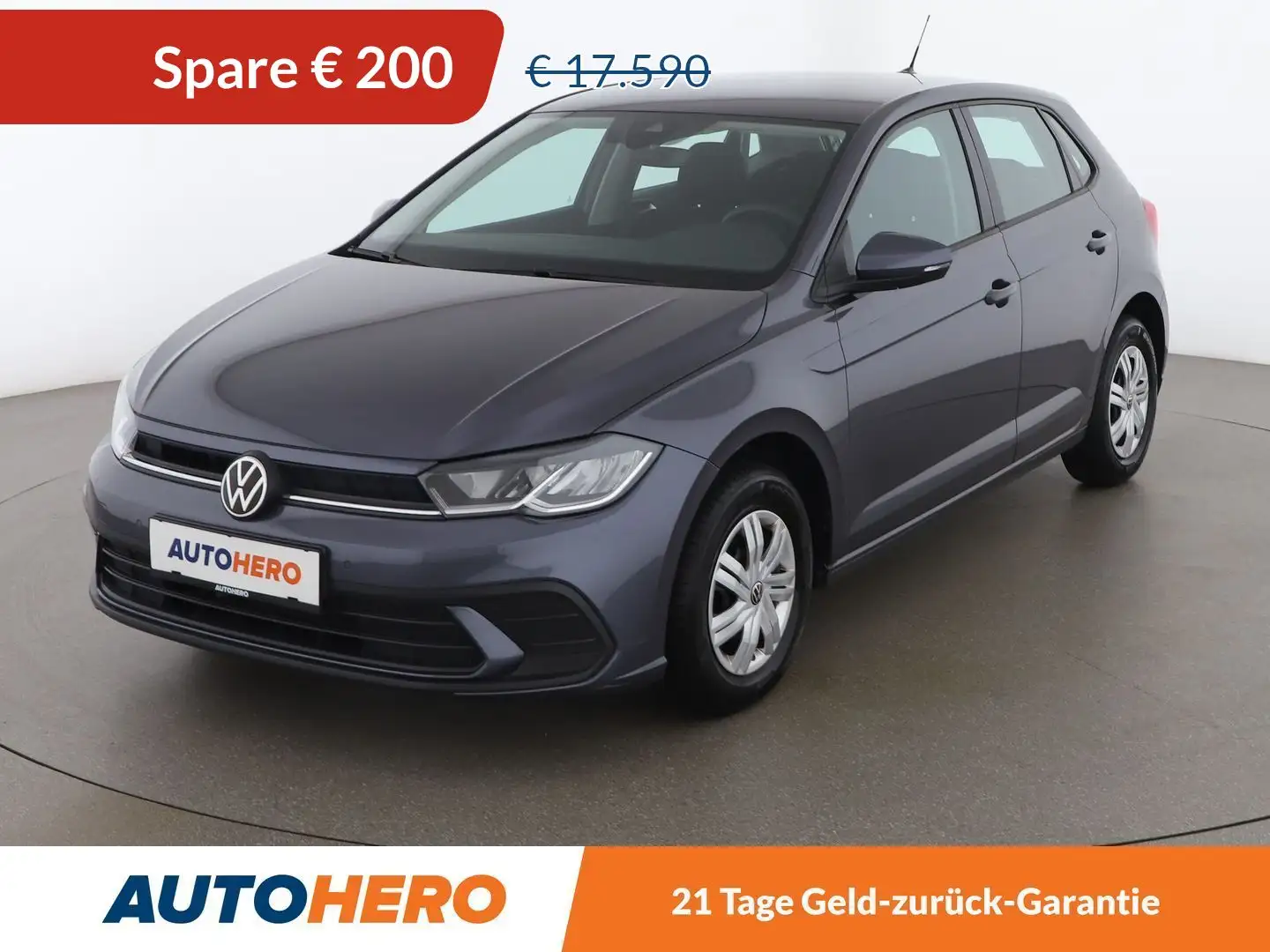 Volkswagen Polo 1.0 TSI *LED*SPUR*KLIMA*SHZ*TEMPO*DIGITACHO*PDC* Grau - 1