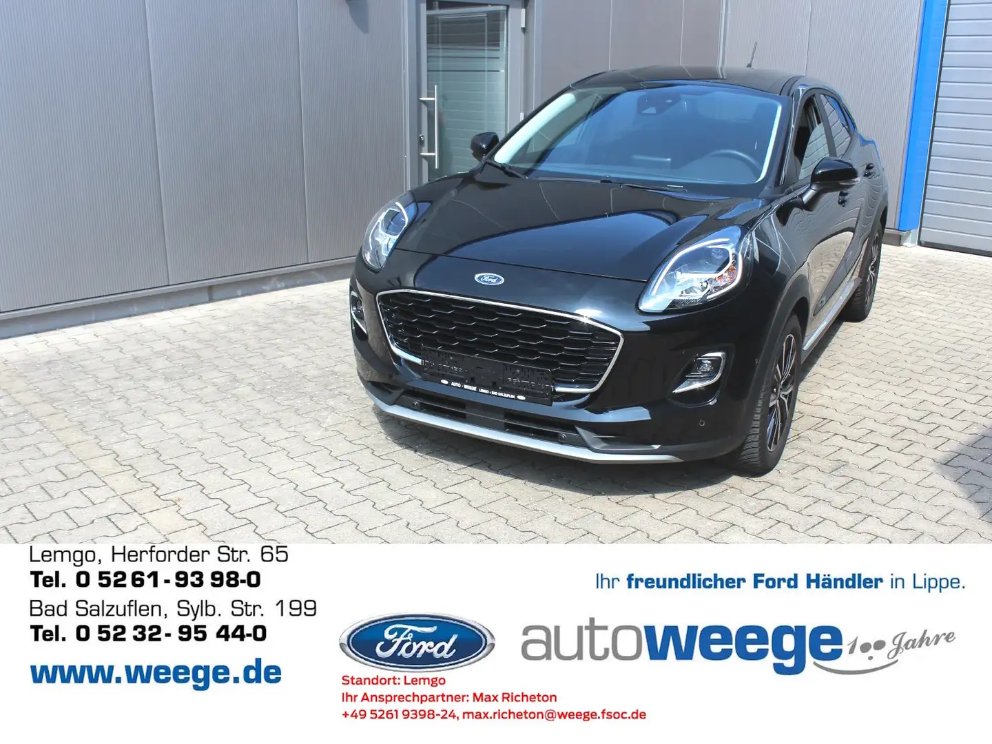 Ford Puma Titanium 1,0 EcoBoost Mild Hybrid Schwarz - 1