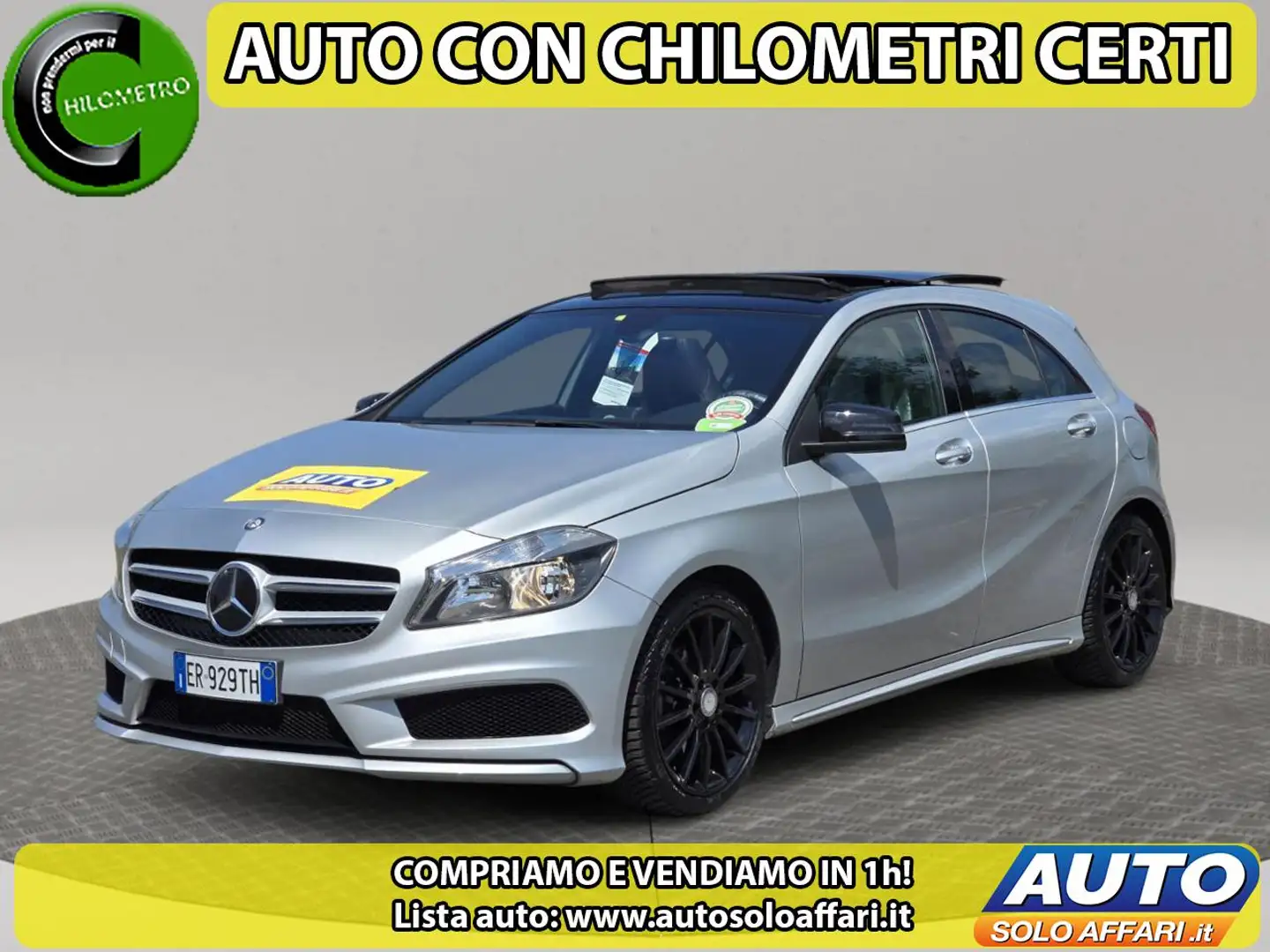 Mercedes-Benz A 200 CDI AMG PREMIUM 88.000KM TETTO/CAMERA/CERCHI 18" Grigio - 1