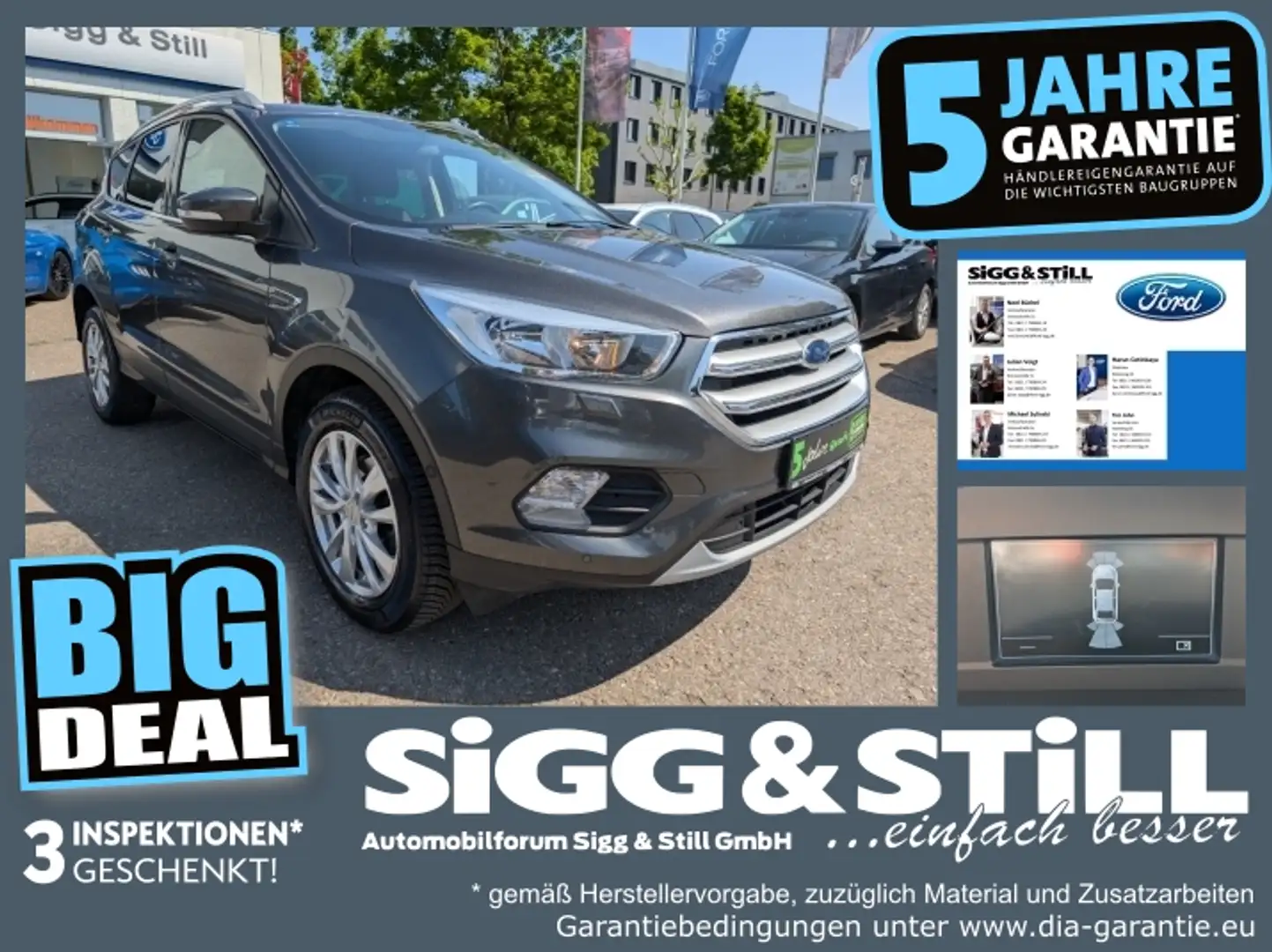 Ford Kuga 1.5 Trend PARK-ASSIST*SHZ*LHZ*PDC*KLIMA*LM17 Grau - 1