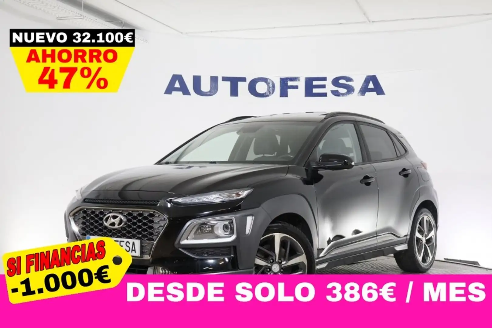 Hyundai KONA TECNO 1.6 4X4 176CV AUTO 5P # TECHO ELE, NAVY, CUE Negro - 1
