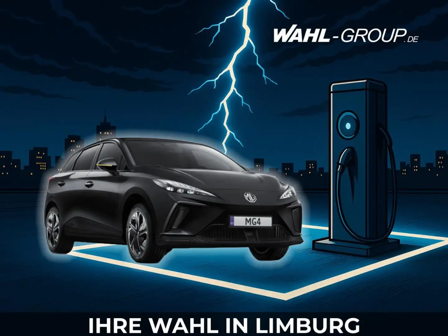 MG MG4 Luxury ⚡Long Rɑnge ⚡- Pebble Black - 64 kWh 450 km Schwarz - 1