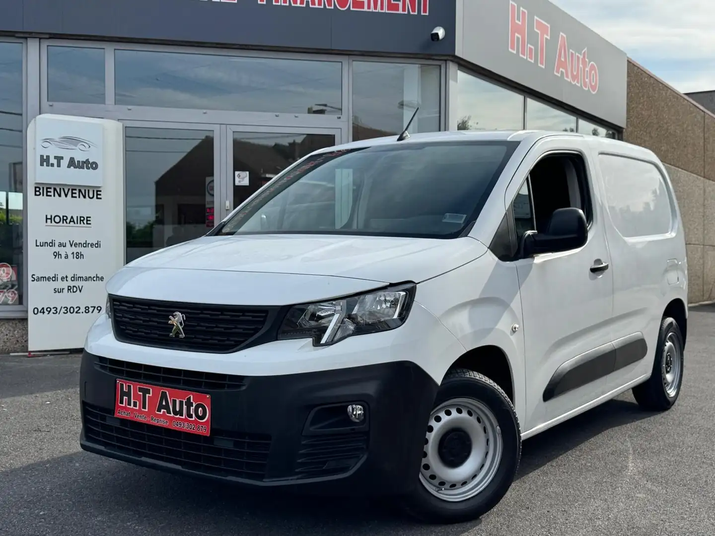 Peugeot Partner 1.6 BlueHDi/Etat neuf/2 places/Utilitaire/Tvac Blanco - 1