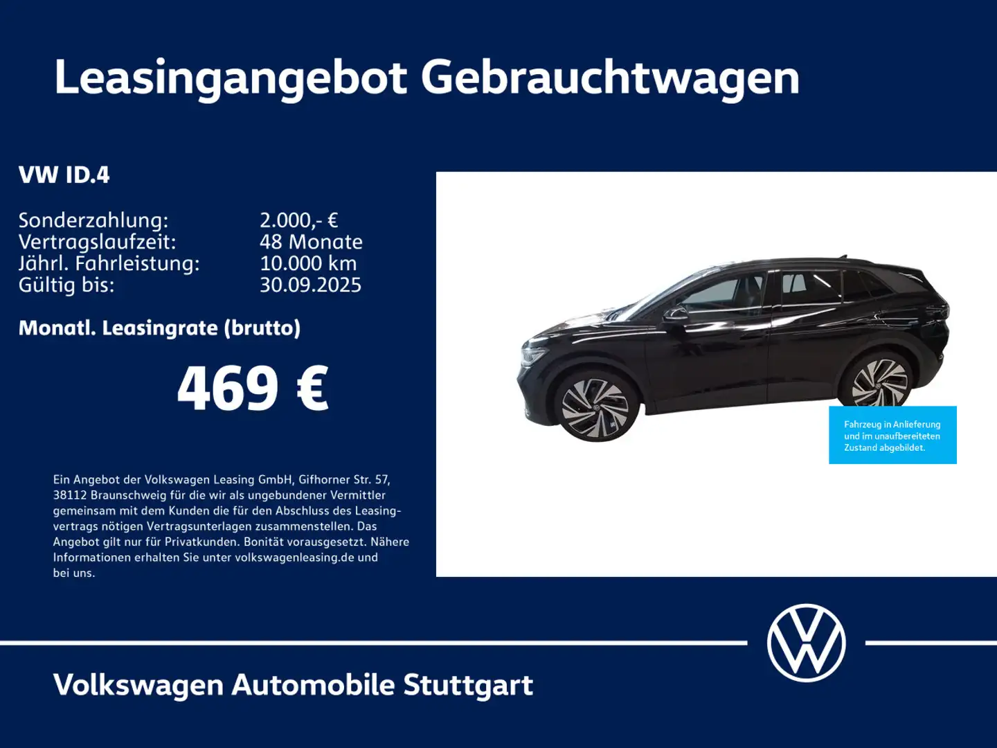 Volkswagen ID.4 Pro Navi Kamera Pano Stdhzg AHK ACC SHZ Schwarz - 1