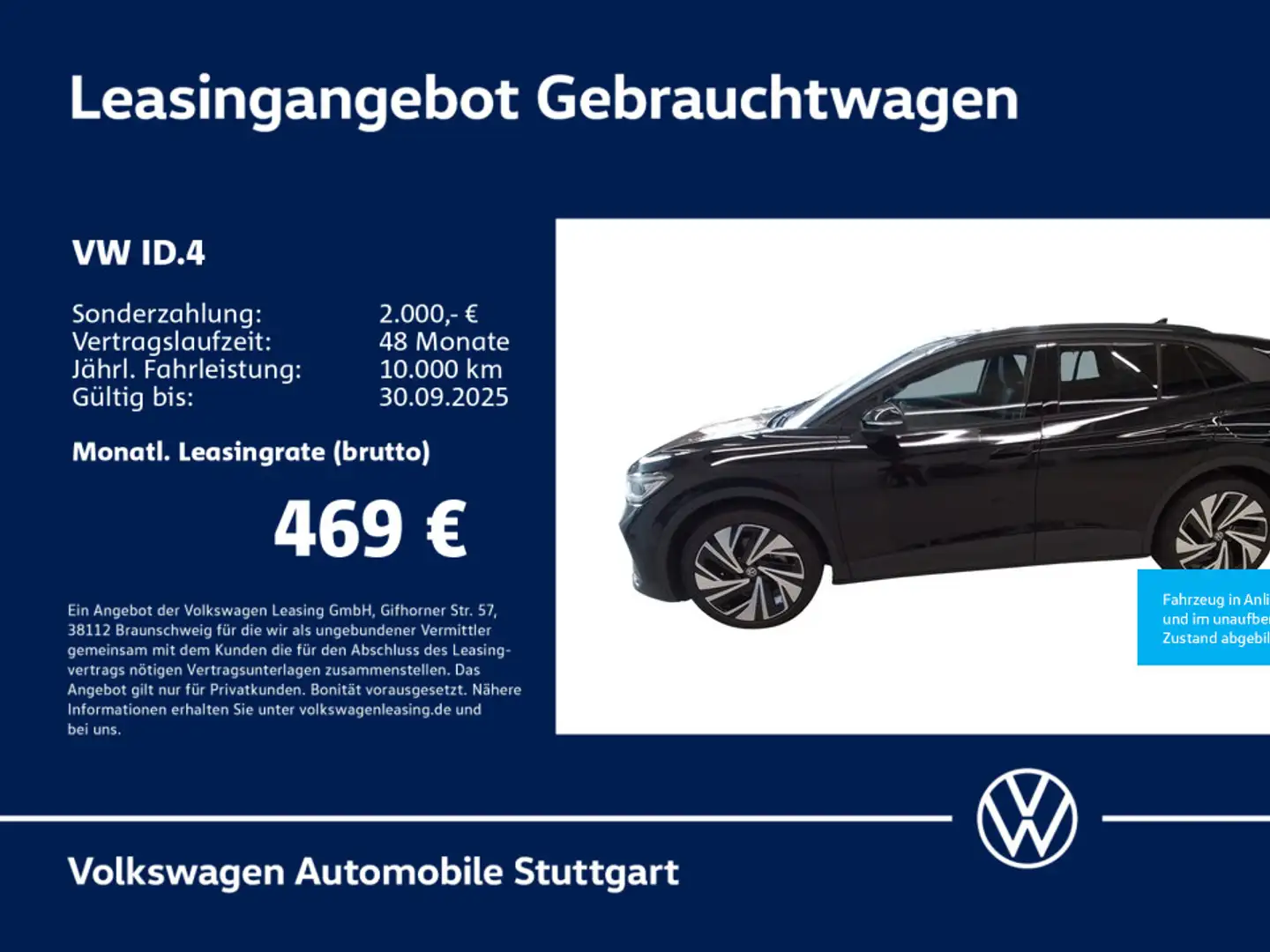 Volkswagen ID.4 Pro Navi Kamera Pano Stdhzg AHK ACC SHZ Schwarz - 1