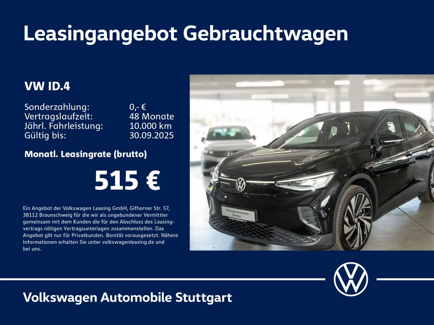 Volkswagen ID.4 Pro Navi Kamera Pano Stdhzg AHK ACC SHZ Schwarz - 1