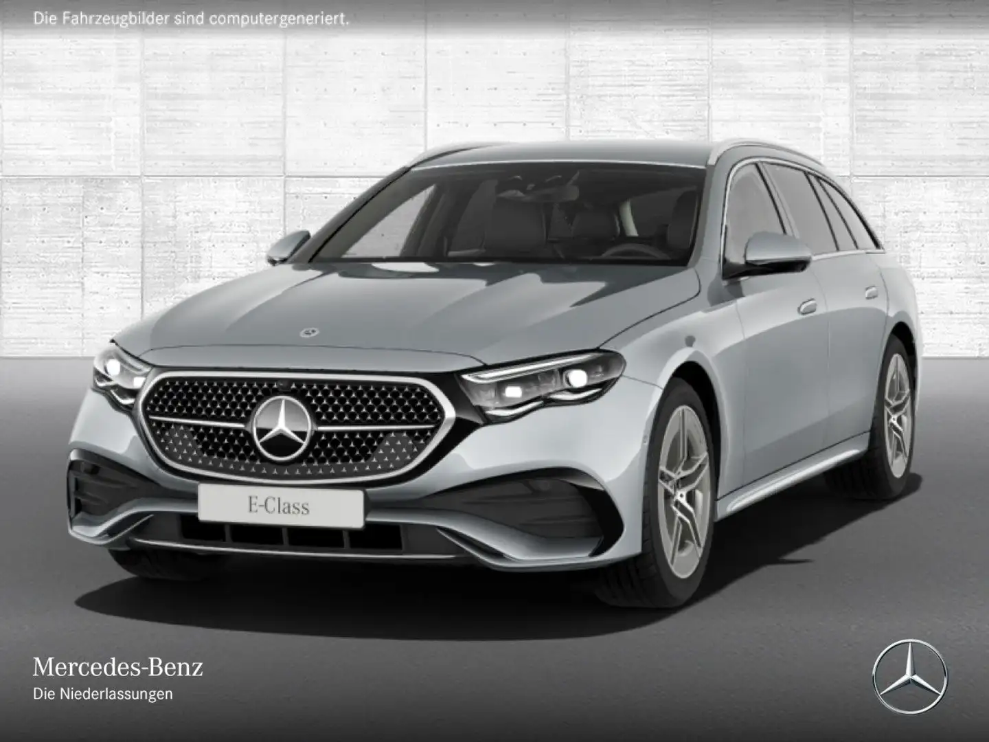 Mercedes-Benz E 220 d T 4M AMG Fahrass 360° Airmat Distr. PTS 9G Silber - 2