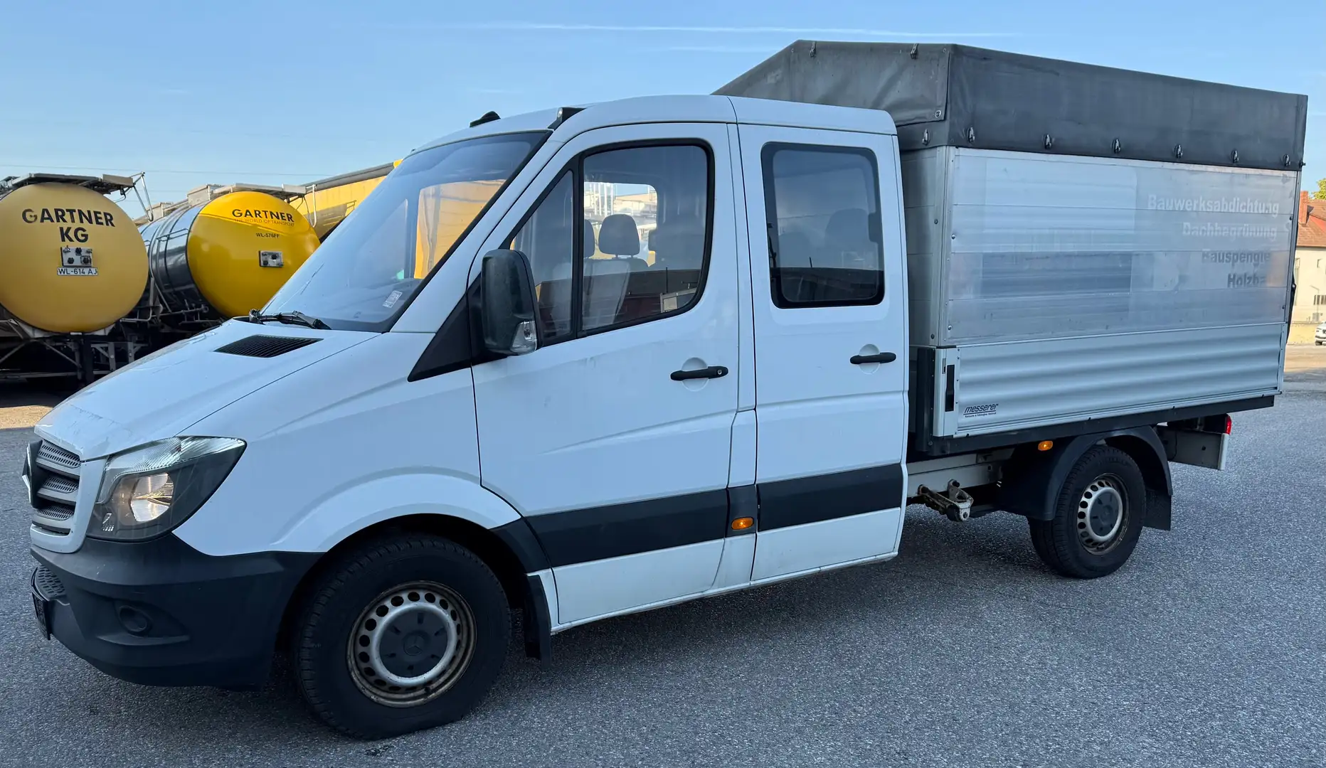 Mercedes-Benz Sprinter Pritsche Doka *AHK*6Sitze*MwstAusweisbar* Weiß - 2