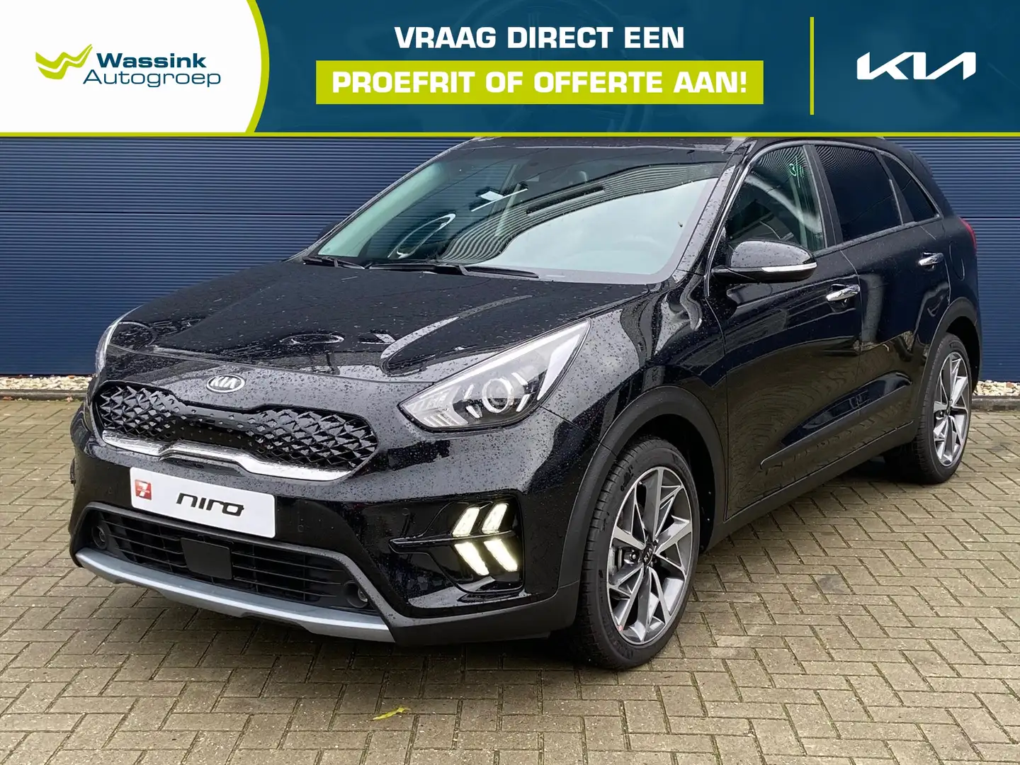Kia Niro 1.6 GDi Hybrid 141pk DCT6 DynamicPlusLine | Naviga Noir - 1