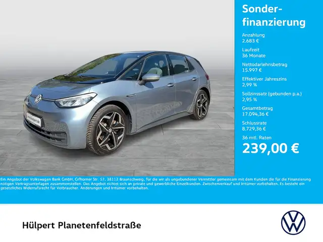Volkswagen ID.3 Pro Performance LIFE ACC LM19 NAVI CARPLAY
