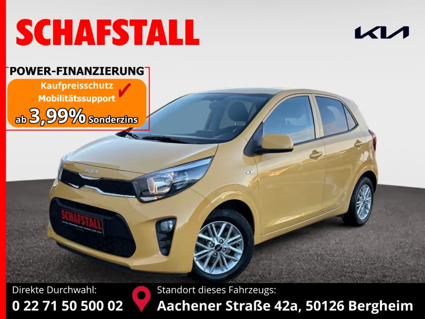 Kia Picanto 1.0 VISION DESIGN Navi Kamera Sitzheizung DAB Gelb - 1