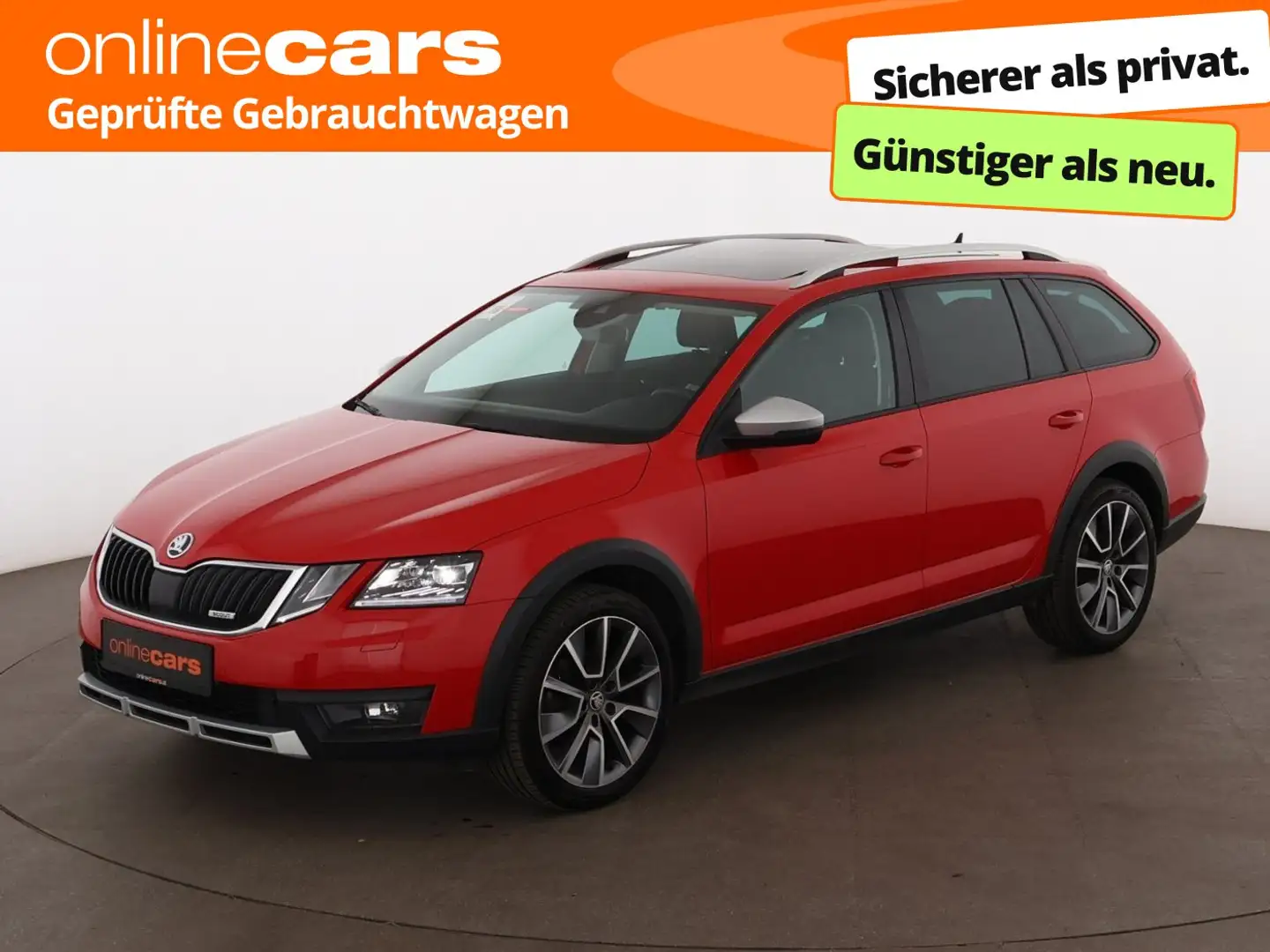 Skoda Octavia Combi 2.0 TDI Scout 4x4 LED STANDHZG AHK Rot - 1