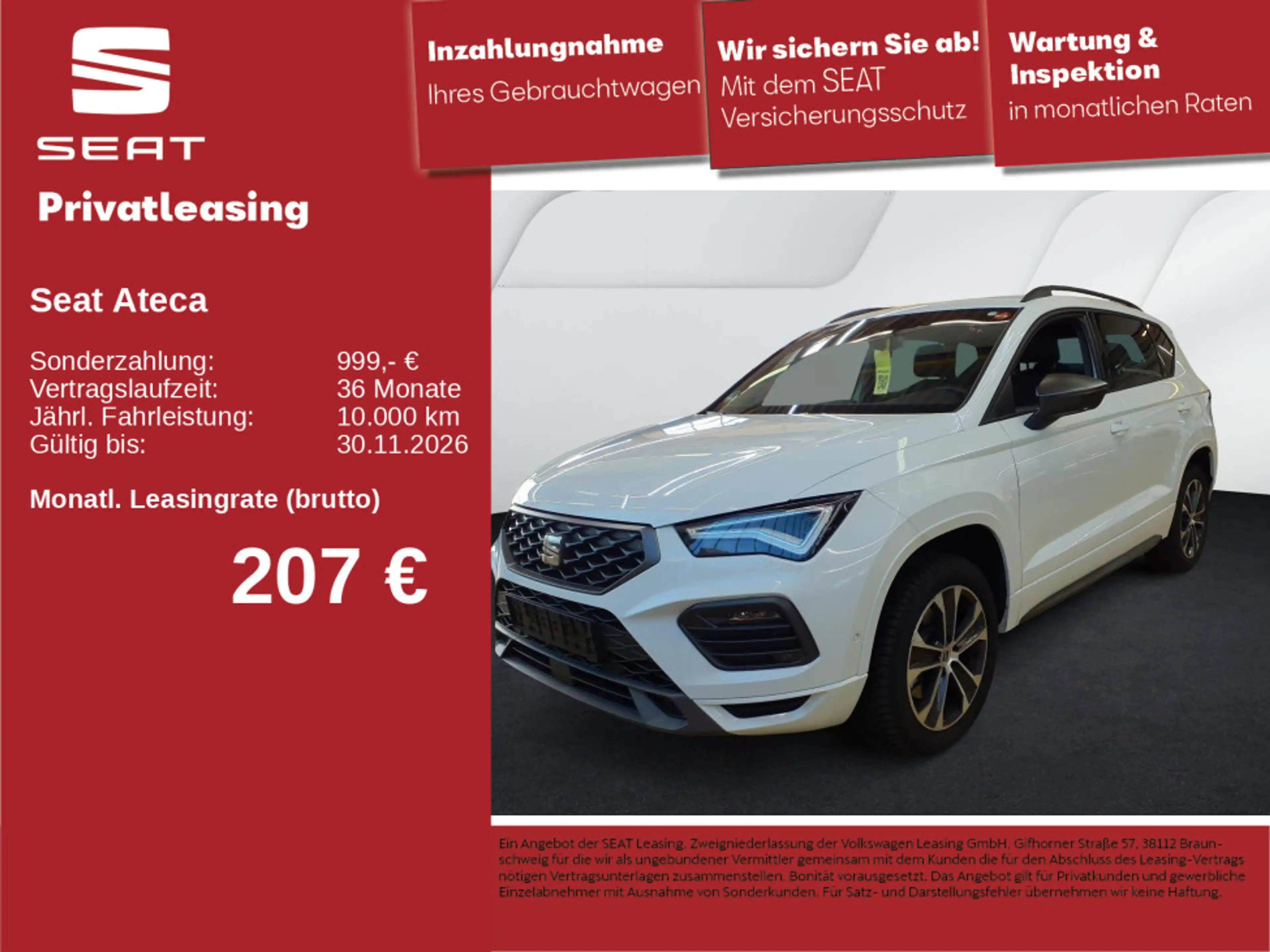 SEAT Ateca Seat Ateca FR TDI ACC AHK LED KAM NAVI SHZ