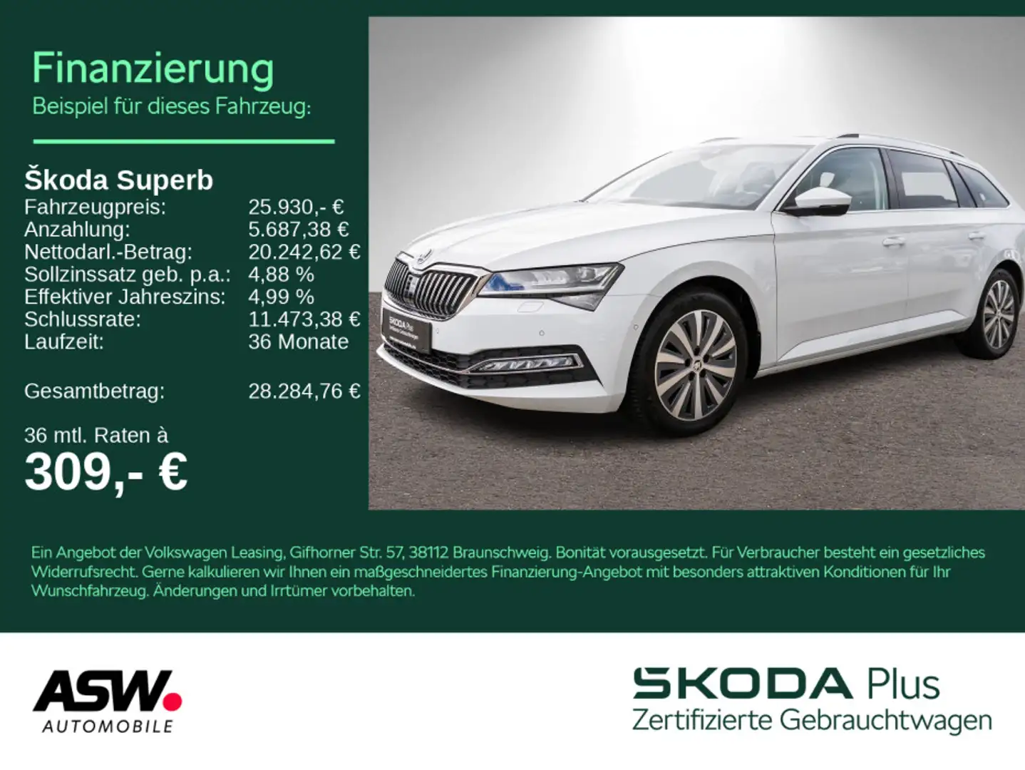 Skoda Superb Combi Premium Edition 2.0TDI PANO LEDER Blanc - 1