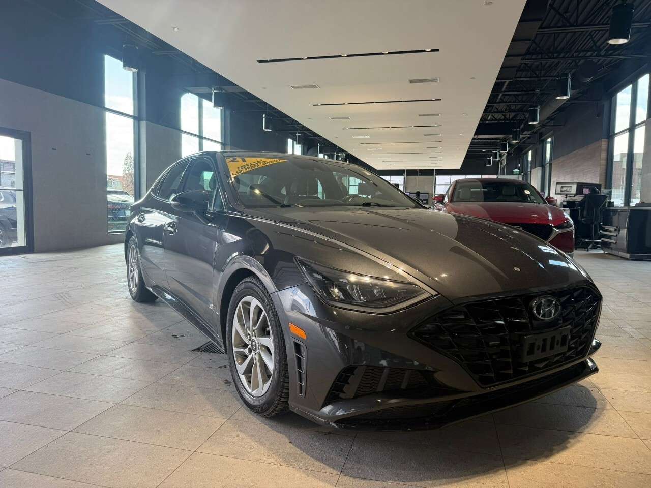 Gray 2021 Hyundai Sonata Sedan Automatic