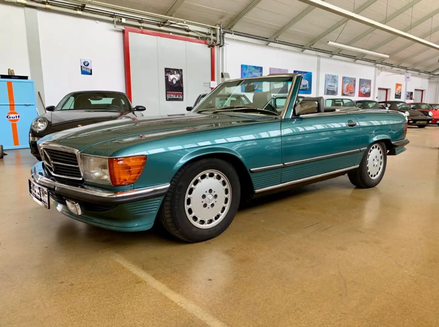 Mercedes-Benz SL 500 500 SL-R107 ***Deutsche Ausführung*** Grün - 1