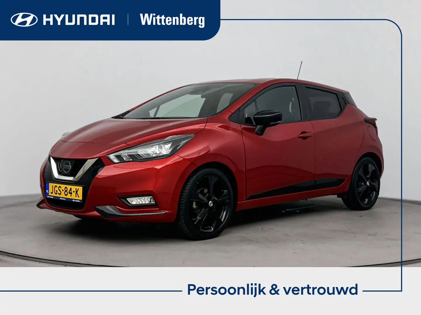 Nissan Micra 1.0 IG-T N-SPORT | ZWART GELAKTE 17'' LM VELGEN | Rood - 1