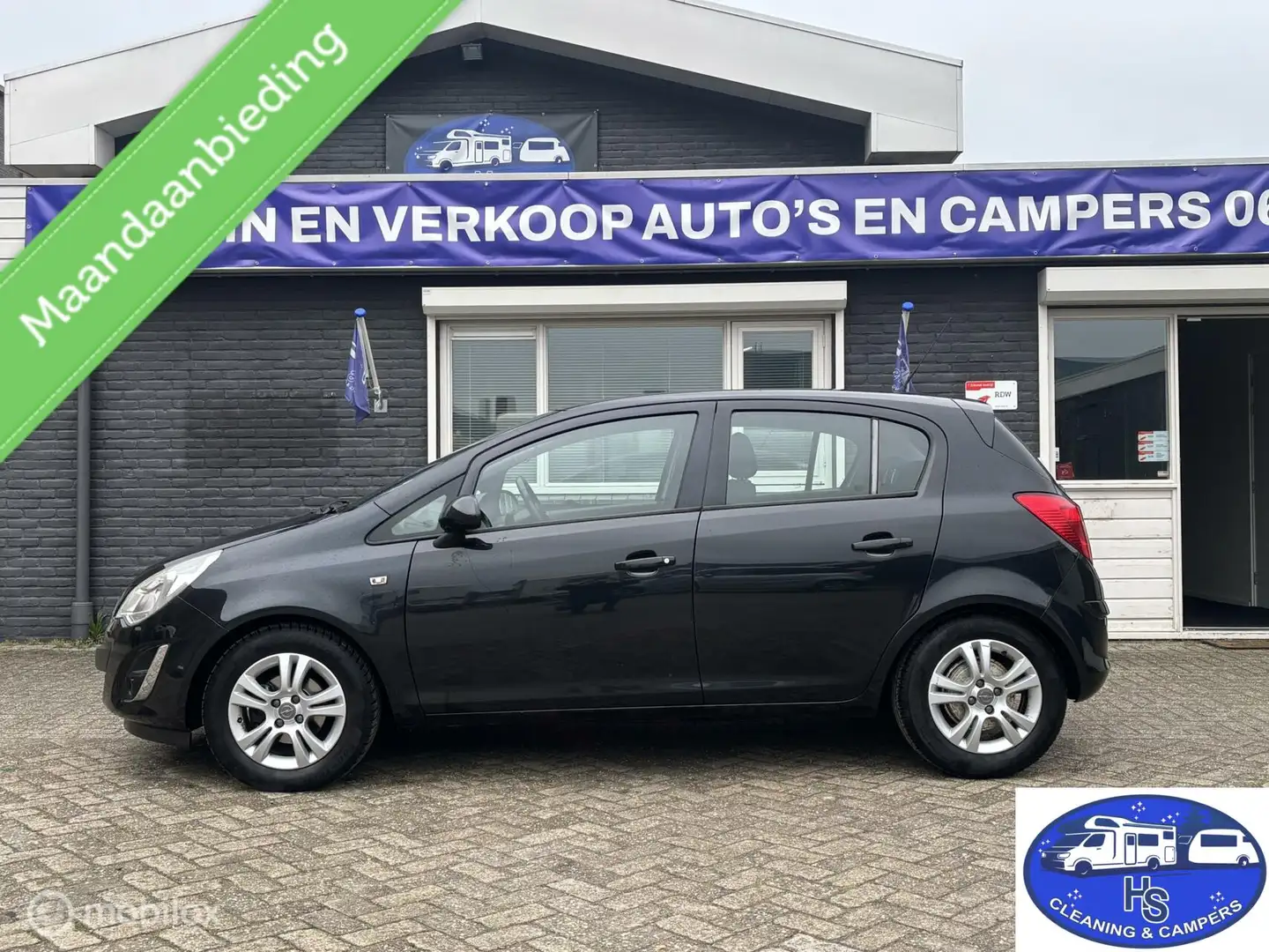 Opel Corsa 1.2 16 v EcoFlex Cosmo berlin Zwart - 1