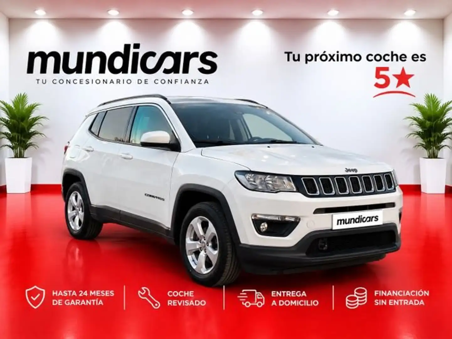 Jeep Compass 1.4 Multiair Longitude 4x2 103kW Blanco - 1
