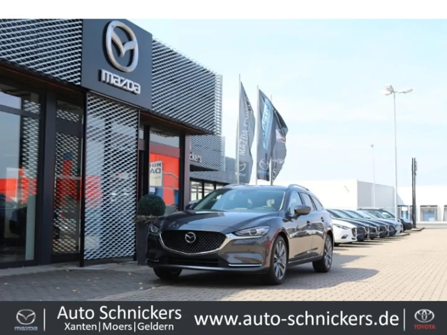 Mazda 6 SKY-G SPORTS-LINE+LEDER+8FACH+NAV Gris - 1