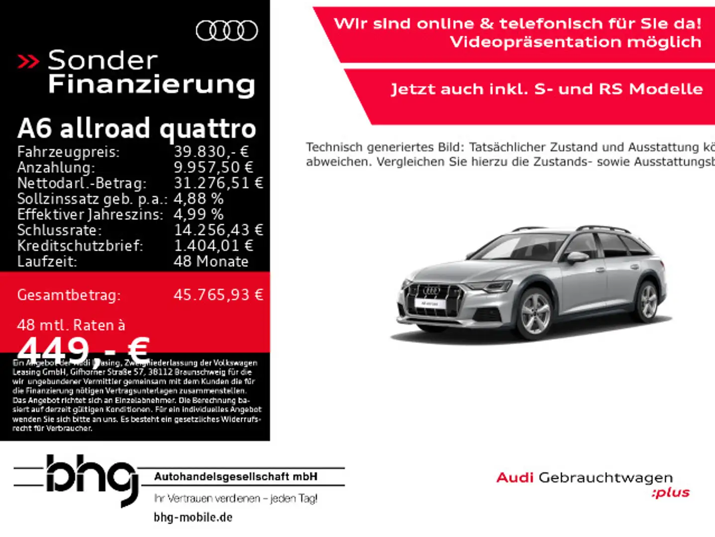 Audi A6 allroad A6 allroad qu 40 TDI S tronic Silber - 1