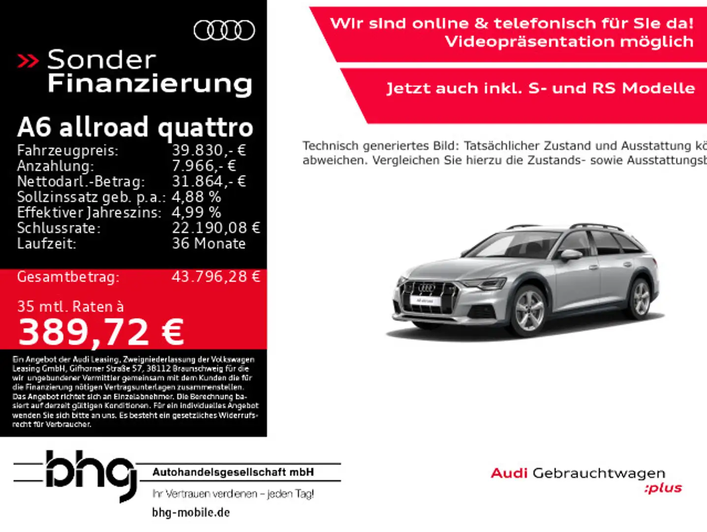 Audi A6 allroad A6 allroad qu 40 TDI S tronic Silber - 1