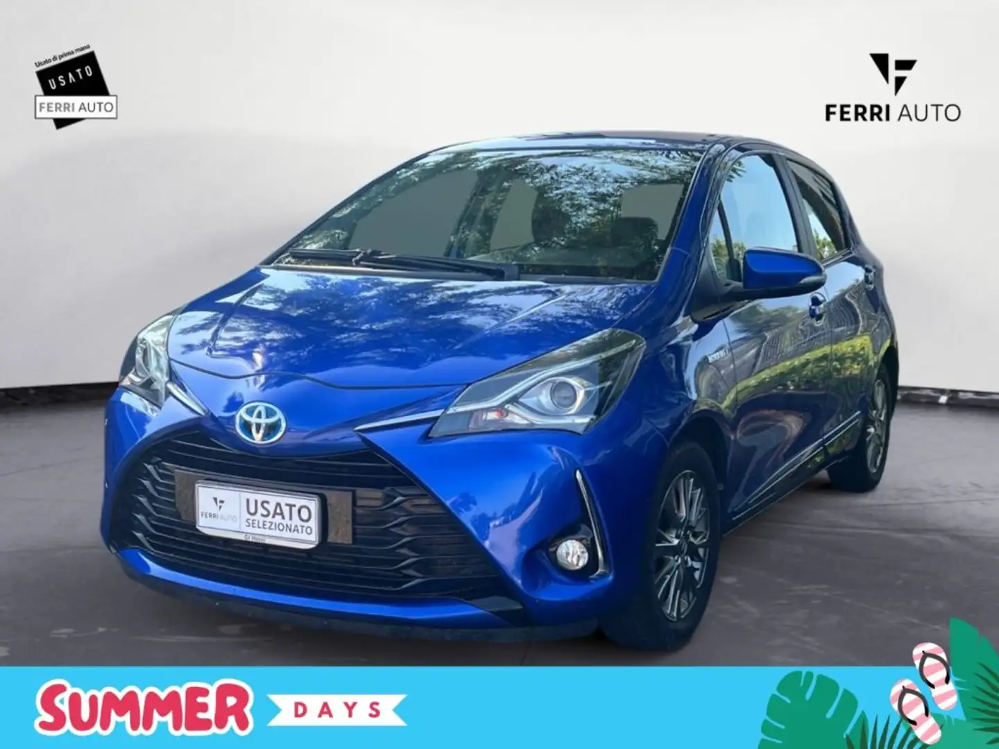 Toyota Yaris 1.5 Hybrid 5 porte Cool Bleu - 1