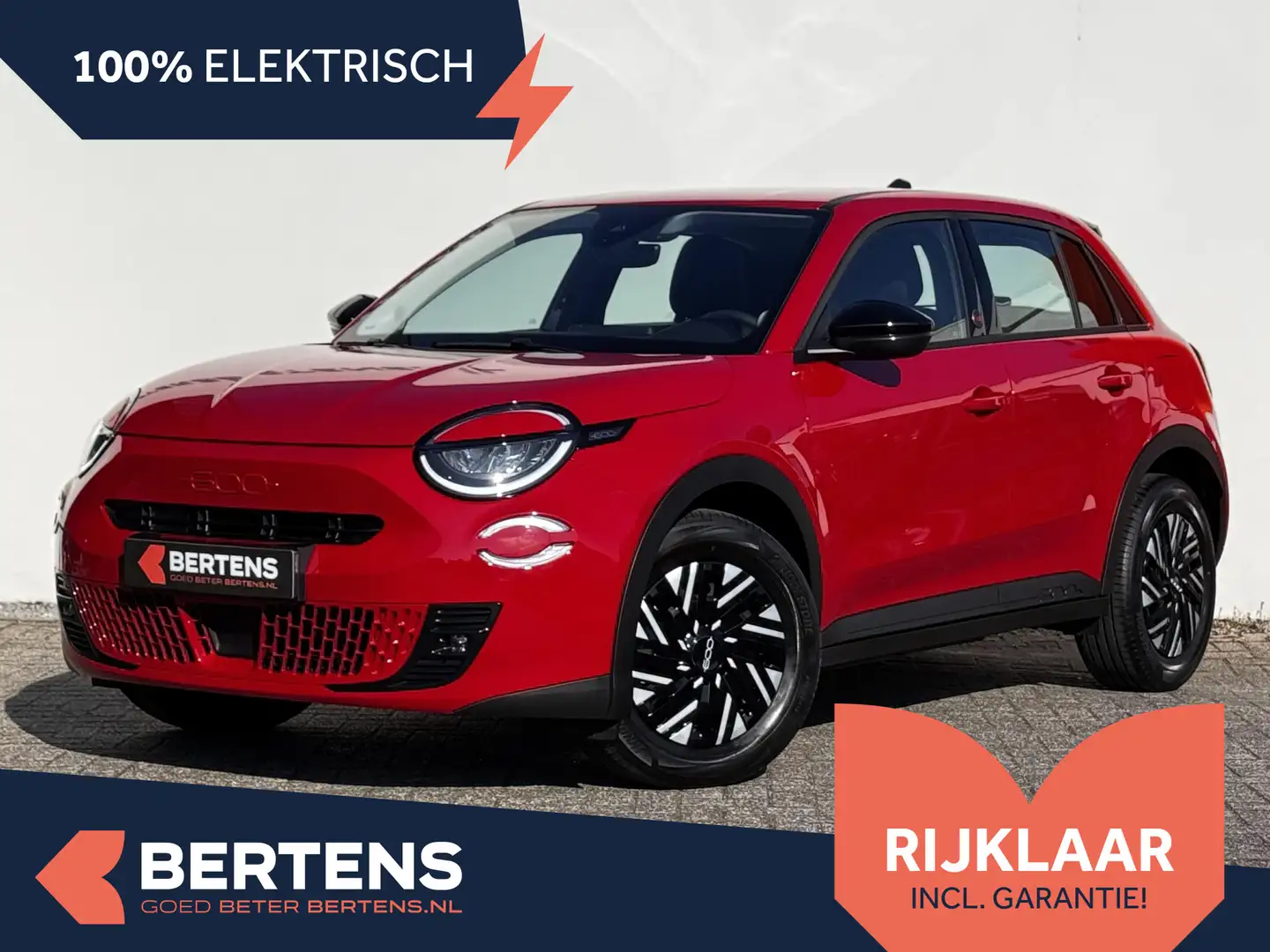Fiat 600e RED 54 kWh | 3-fase | Apple Carplay | Prijs is rij Rojo - 1
