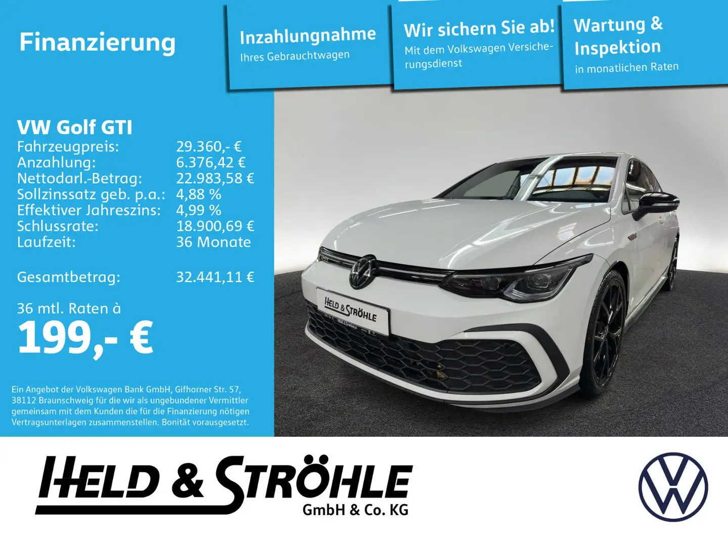Volkswagen Golf GTI Black Style 2.0 TSI DSG MATRIX NAV KAM Weiß - 1