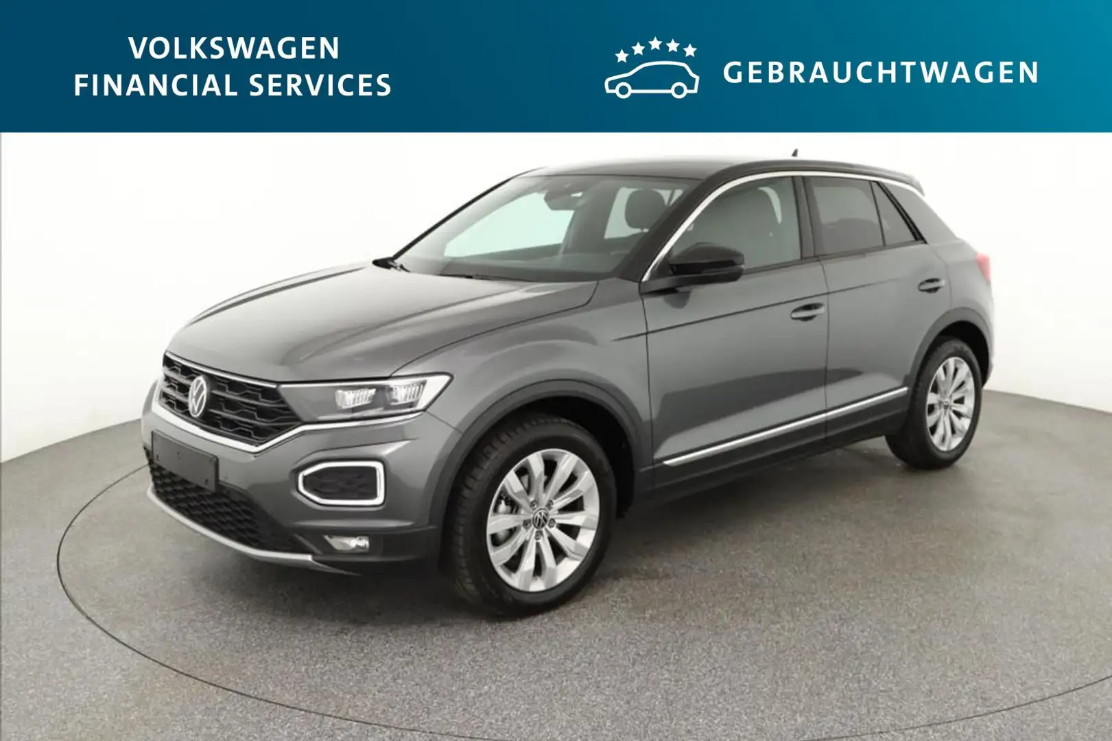 Volkswagen T-Roc Sport 1.5 TSI RFK*PDC*Klima*SH*Winterpaket Сірий - 1