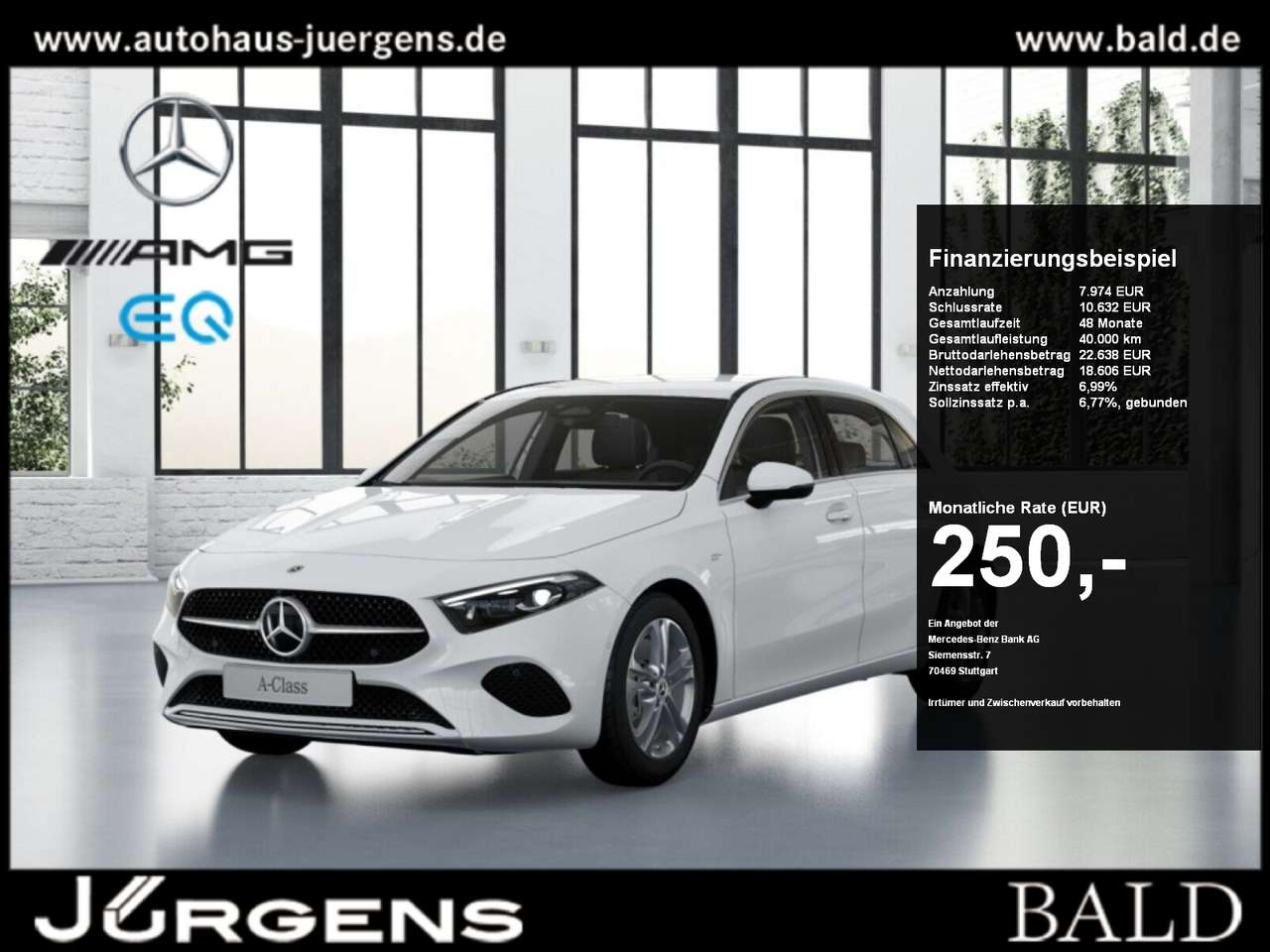 Mercedes-Benz A 250 2025 — e Progressive+11KW+Multibeam+Voll Digi